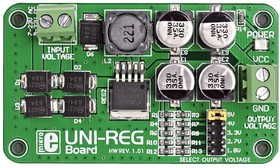 UNI-REG Board, Встраиваемый стабилизатор напряжения, Uвх=7-23VAC/9-32VDC, Uвых=5В/4В/3.3В/2.7В/1.8В