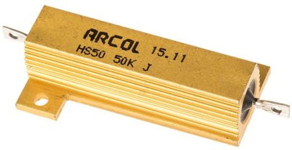 HS50 50K J, 50k 50W Wire Wound Chassis Mount Resistor HS50 50K J ±5%
