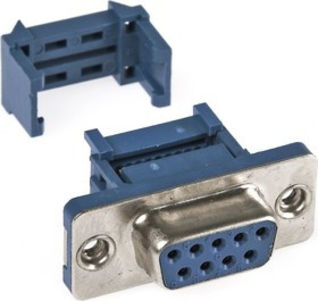 DS1036-09FPU2PX-YT, D-SUB 9конт (м) для наколки на шлейф / DI-09F (DS1036-09FPUSiP / DS1036-09FPU2PX-YT)
