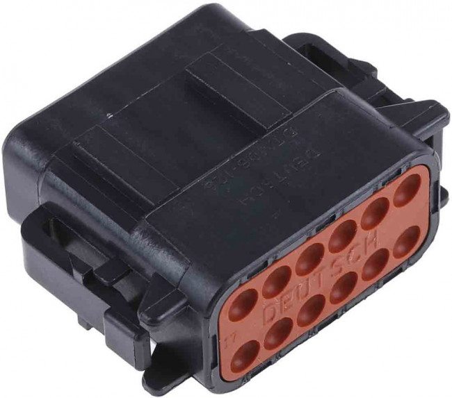DTM06-12SB, Automotive Connectors 12P SZ 20 DTM PLUG