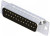 MHDM25SP, Разъем D Sub, DB25, Standard, Штекер, MHDM Series, 25 контакт(-ов), DB, Solder Cup