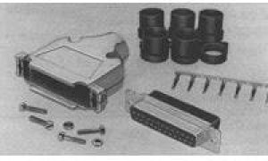 749806-9, Conn D-Sub SKT 25 POS 1.37mm Crimp ST Cable Mount 25 Terminal 1 Port Kit