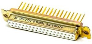 DCE37SF179, D-Sub Standard Connectors DSUB 37 F WW .375" CLIN G ZI