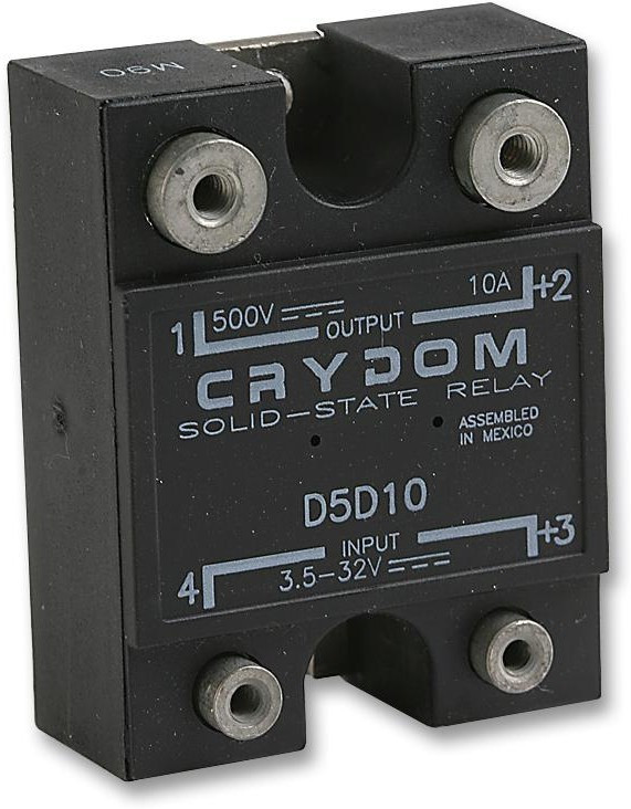 D5D10, 1-DC Series Solid State Relay, 10 A Load, Surface Mount, 385 V dc Load, 32 V Control D5D10, 1-DC Series Solid State Relay, 10 A Load, Surface Mount, 385 V dc Load, 32 V Control