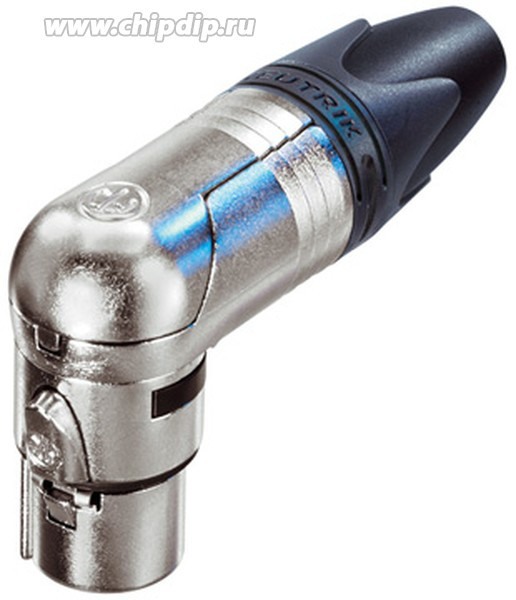 NC3FRX, XLR Connectors 3P RT ANGLE FEMALE SILVER CONTACTS