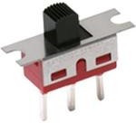 1203M1S3CQE2, Switch Slide ON OFF ON DPDT Top Slide 6A 250VAC 28VDC PC Pins Panel Mount/Through Hole Bulk