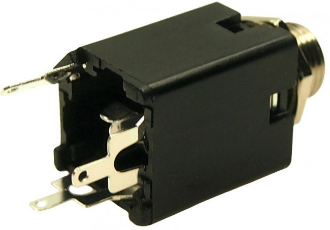 FM6703, Телефонный аудио разъем, 1/4", 3 контакт(-ов), Гнездо, 6.35 мм, Монтаж на Печатную Плату FM6703, Телефонный аудио разъем, 1/4", 3 контакт(-ов), Гнездо, 6.35 мм, Монтаж на Печатную Плату