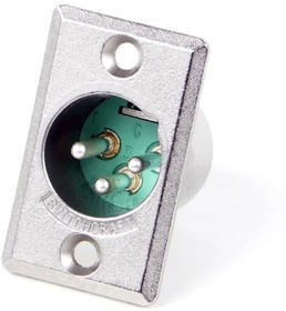 D3M, XLR Connectors 3 PIN MALE RECEPT