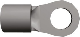 32186, Budget Uninsulated Ring Terminal, M3.5 (#6) Stud Size, 1mm² to 2.6mm² Wire Size