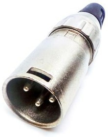 701-0300, Вилка; XLR; "папа"; PIN: 3; прямой; на провод; пайка; посеребренные 701-0300, Вилка; XLR; "папа"; PIN: 3; прямой; на провод; пайка; посеребренные