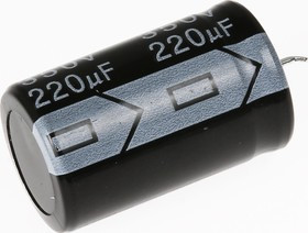 ECAP (К50-35), 220 мкФ, 350 В, 105°C snap in, Конденсатор электролитический алюминиевый ECAP (К50-35), 220 мкФ, 350 В, 105°C snap in, Конденсатор электролитический алюминиевый