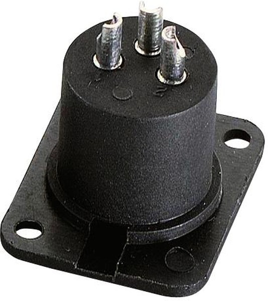 PS000212, Аудио разъем XLR, 3 контакт(-ов), Штекер, Монтаж на Шасси, Контакты с Покрытием из Серебра