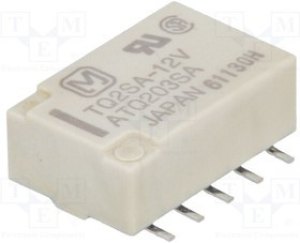 TQ2SA-12V, Реле: электромагнитное, DPDT, Uобмотки: 12ВDC, 0,5A/125ВAC, SMD TQ2SA-12V, Реле: электромагнитное, DPDT, Uобмотки: 12ВDC, 0,5A/125ВAC, SMD