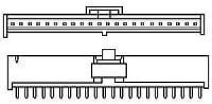 1888291-6, FFC &amp; FPC Connectors FLXPAC HDR P 06 ST LF