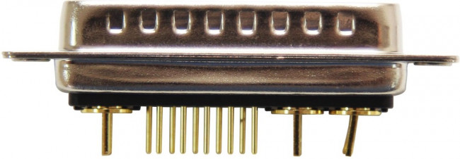 683M13W3103L001, COMBO D-SUB CONN, PLUG, DB-13W3, TH