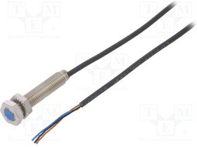 IMB08-02BNSVU2S, Датчик индуктивный, Конф.выхода NPN / NO, 0-2мм, 10-30ВDC, М8