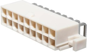 39-29-1187, Conn Wire to Board HDR 18Power POS 4.2mm Solder RA Side Entry Thru-Hole Mini-Fit Jr. Bag