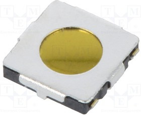 TVCU11BB, Микропереключатель TACT, Положения 2, 0,05A/12ВDC, SMT, OFF-(ON)