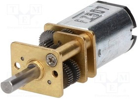 POLOLU-1596, Двигатель: DC, с редуктором, LP, 6ВDC, 360мА, Ось: D профиль, 986: 1