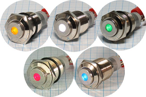 Антивандальный переключатель кнопочный без фиксации SPDT,ON-(ON),желт подсветка; №10447Y ПКн\250\ 3\(SPDT)\d16\мет\ ILжелСд\AV\5C\LA16JSH-D\