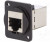 CP30225SM3B, Адаптер в линию, металлическая рамка черного цвета, RJ45, RJ45, Переходник, Встраиваемый в Линию