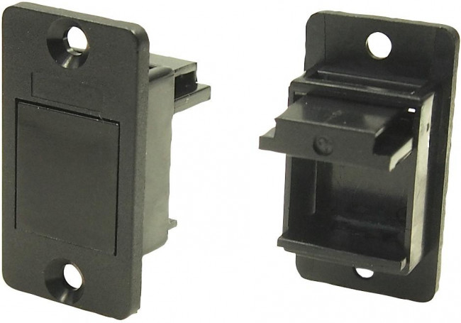 CP30641, Заглушка, черный, пластик, 29мм, Серия: SLIM