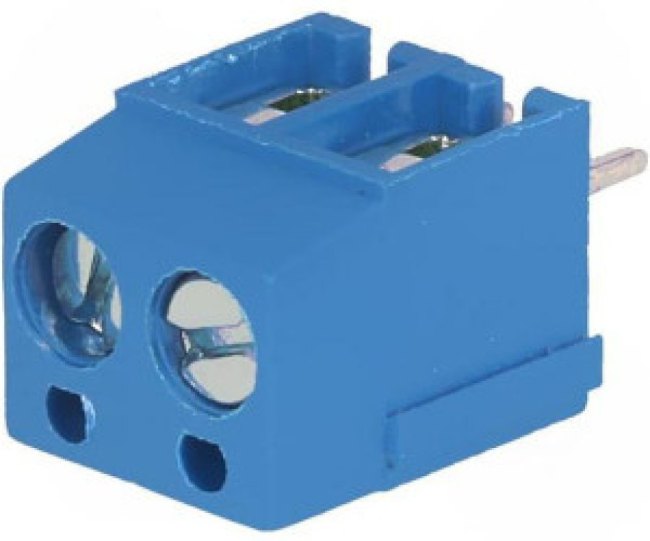 TB-5.0-P-2P1-BL, Зажимная рейка для печатных плат, угловой 90°, 5мм, на PCB, 16А TB-5.0-P-2P1-BL, Зажимная рейка для печатных плат, угловой 90°, 5мм, на PCB, 16А