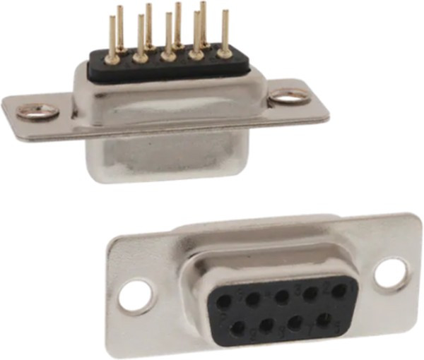 171-009-213R001, D-Sub Standard Connectors 9P FEMALE VERTICAL DIP SOLDER