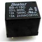 BS-115C-12A-24VDC, Реле 1 переключ. 24VDC, 10A/28VDC SPDT BS-115C-12A-24VDC, Реле 1 переключ. 24VDC, 10A/28VDC SPDT