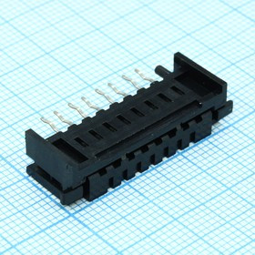 08FDZ-BT(S)(LF)(SN), Соединитель для плоского кабеля SKT 8 контакт(-ов) 2.54мм луженый прямой монтаж в отверстие коробка
