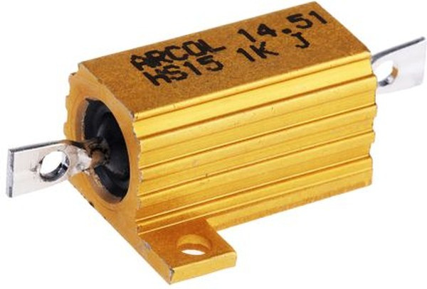 HS15 1K J, Wirewound Resistor 15W, 1kOhm, 5%