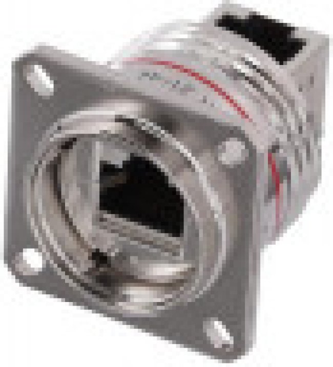 RJFTV21RAN, Female Ethernet Connector, Flange Mount, Cat5e RJFTV21RAN, Female Ethernet Connector, Flange Mount, Cat5e