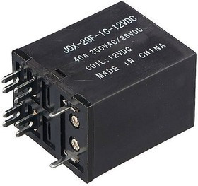 JQX-29F-1C-12VDC, Реле электромеханическое, SPDT, Uкатушки 12 ВDC, Iкомм 40 А, UDC 28 В, UAC 250 В