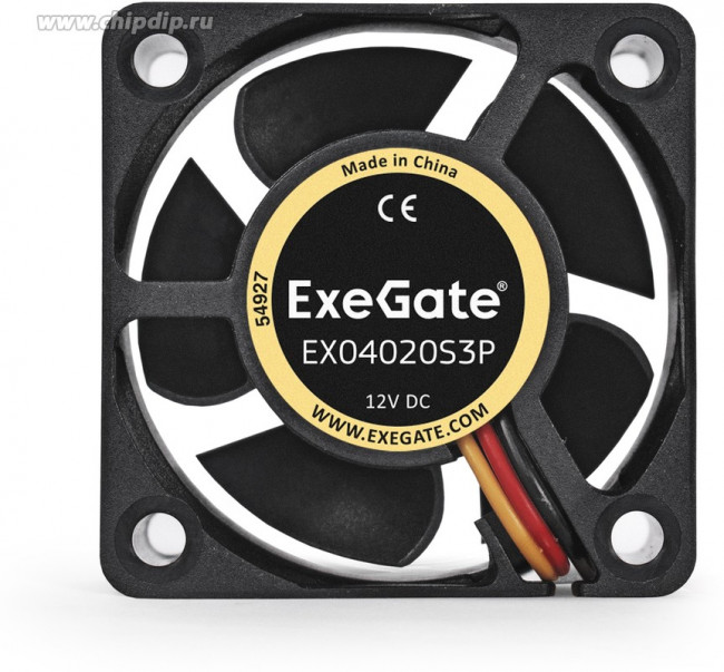 EX04020S3P, Вентилятор ExeGate 40x40x20 мм, подшипник скольжения, 3pin, 5500RPM, 22dBA EX04020S3P, Вентилятор ExeGate 40x40x20 мм, подшипник скольжения, 3pin, 5500RPM, 22dBA