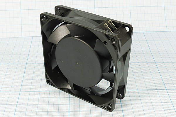 Вентилятор 80x80x25, напряжение 110В, ток 0,11А, выводы 2T, подшипник качения, JA0825H1B0N-T JAMI