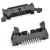 N3433-5302RB, 3000, 50 Way, 2 Row, Right Angle PCB Header