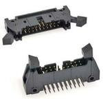 N3433-5302RB, 3000, 50 Way, 2 Row, Right Angle PCB Header