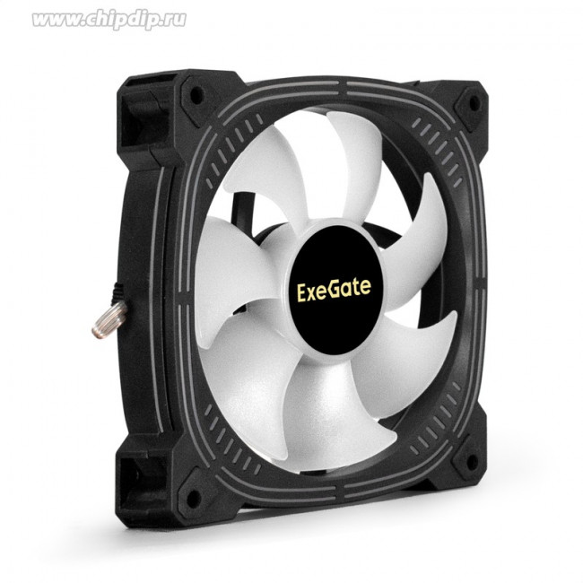 EX295974RUS, Вентилятор 12В DC с подсветкой ExeGate EX12025H6PSU-PWM.ARGB (120x120x25 мм, Hydraulic bearing (гидродинамический), 6pin, 1200R EX295974RUS, Вентилятор 12В DC с подсветкой ExeGate EX12025H6PSU-PWM.ARGB (120x120x25 мм, Hydraulic bearing (гидродинамический), 6pin, 1200R