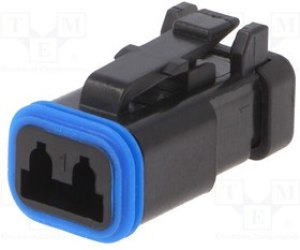 PX0105S02BK, Разъем: провод-провод, PX0, вилка, "мама", PIN: 2, IP68, на провод