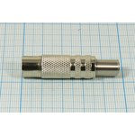 Разъем TV розетка, 4-6мм, пружинный хвост