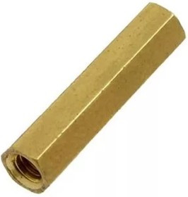 PCHSS4-22, Стойка для печатных плат, шестигр., латунь, М4, 22 мм