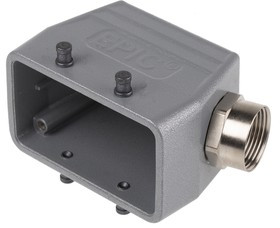 10042000+12954400, H-B Heavy Duty Power Connector Hood, 42 Contacts, PG16 Thread