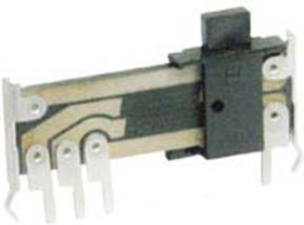 Резистор переменный, движковый 20кОм, линейность B, ширина 32мм, вал и размеры 4C5x4, F-102G
