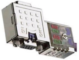 120103-0001, D-Sub Connector, BRAD, Profibus, Diagnostics + Programming Port, 90°, Field Attachable