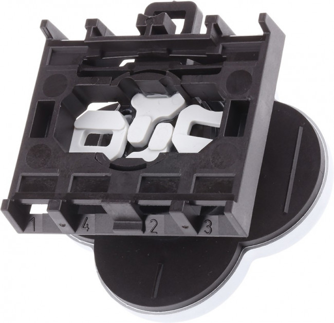 M22-D4-S-X7, Переключатель: на 4 направления, Фикс.пол: 1, 22мм, черный, IP66