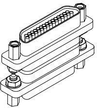 MM-212-009-143-JA00-93A, D-Sub MIL Spec Connectors Met. Connector Saver