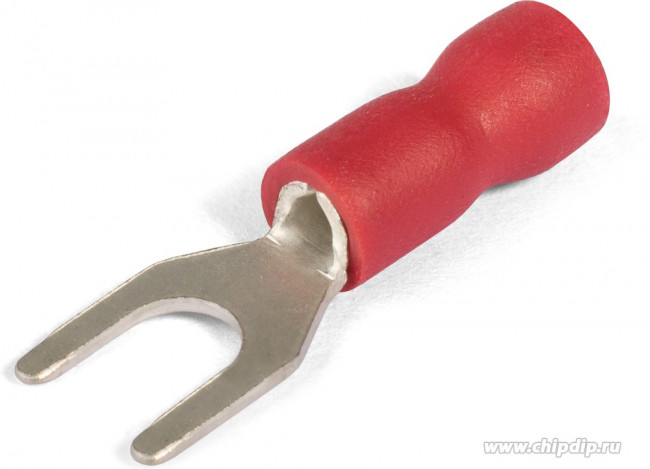 47456, Наконечник кабельный вилочный изолированный НВИ 1.5-3 серия ПРОФИ (КВТ) 47456, Наконечник кабельный вилочный изолированный НВИ 1.5-3 серия ПРОФИ (КВТ)