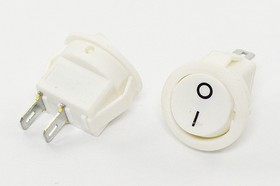 Переключатель клавишный, контакты 2T, 3А, ON-OFF, d14.5, подсветка белая, SMRS101-2C Переключатель клавишный, контакты 2T, 3А, ON-OFF, d14.5, подсветка белая, SMRS101-2C