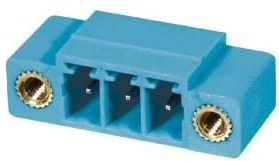 TBP02R1W-381-06BE, Pluggable Terminal Blocks Terminal block, pluggable, w screw lock, 3.81, receptical, 6 pole, blue