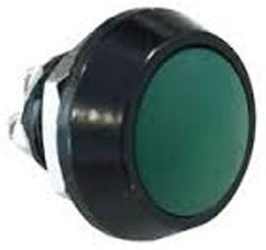 MMP0120/AGNS, Pushbutton Switches BLACK ANODIZED GREEN BUTTON SCREW TERM